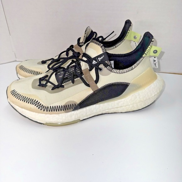 Adidas Ultraboost 21 X Parley Running Shoes Chalky Brown GX1245 Men\'s Size 10